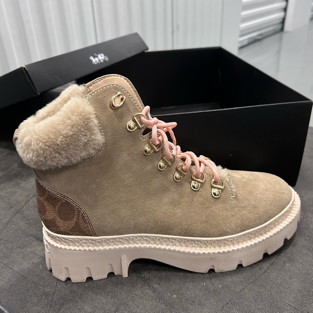 Coach winter boots, never worn